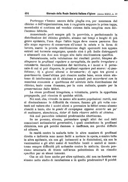 Giornale della Società italiana d'igiene