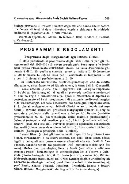 Giornale della Società italiana d'igiene