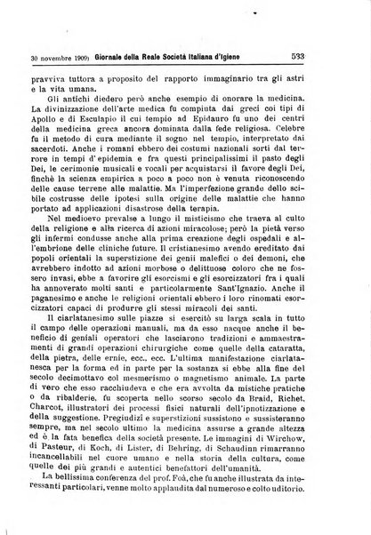 Giornale della Società italiana d'igiene