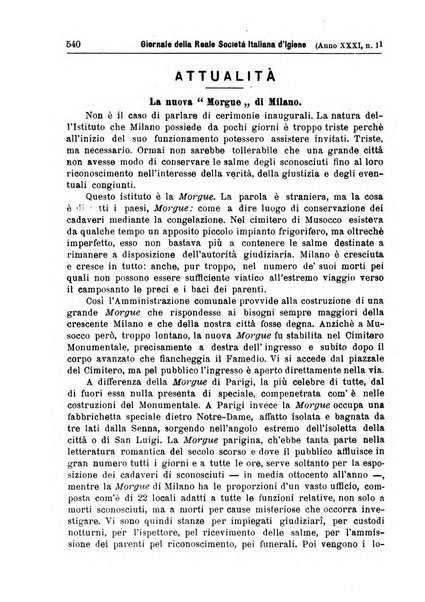 Giornale della Società italiana d'igiene