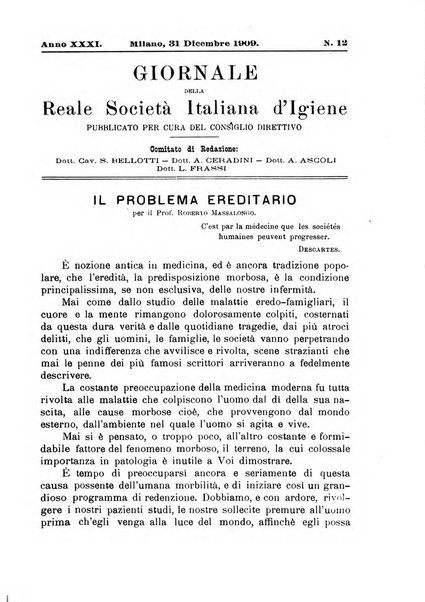 Giornale della Società italiana d'igiene