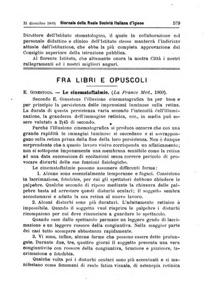 Giornale della Società italiana d'igiene