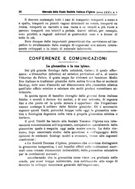 Giornale della Società italiana d'igiene