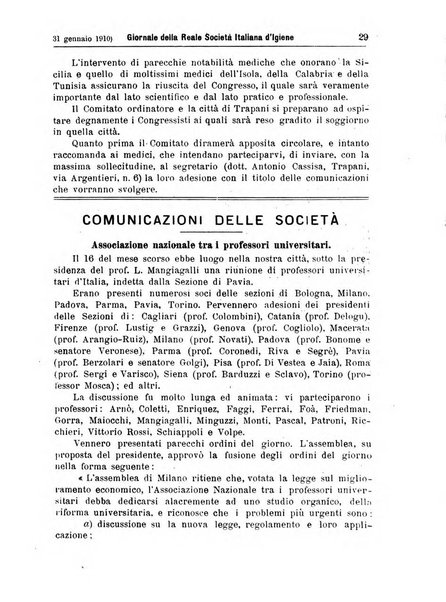 Giornale della Società italiana d'igiene