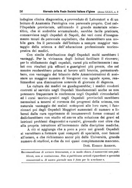 Giornale della Società italiana d'igiene