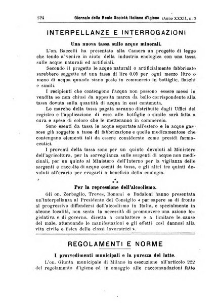 Giornale della Società italiana d'igiene