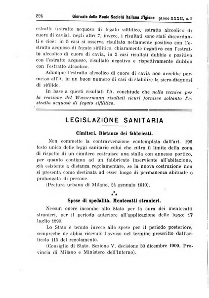 Giornale della Società italiana d'igiene