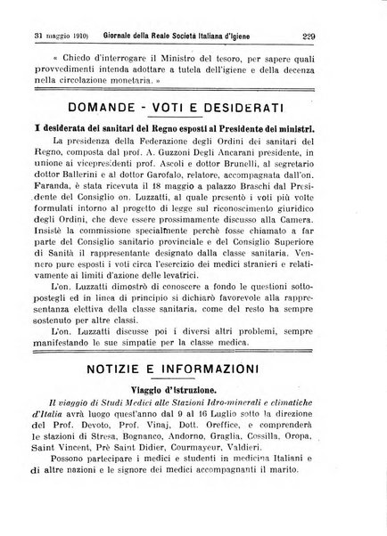 Giornale della Società italiana d'igiene