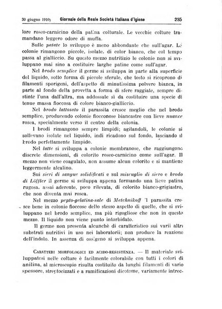 Giornale della Società italiana d'igiene