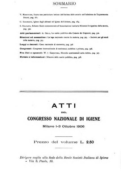 Giornale della Società italiana d'igiene