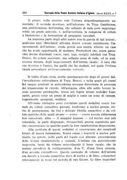 Giornale della Società italiana d'igiene