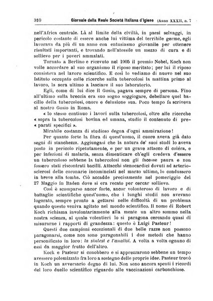 Giornale della Società italiana d'igiene