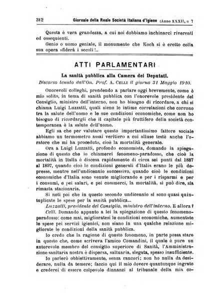 Giornale della Società italiana d'igiene