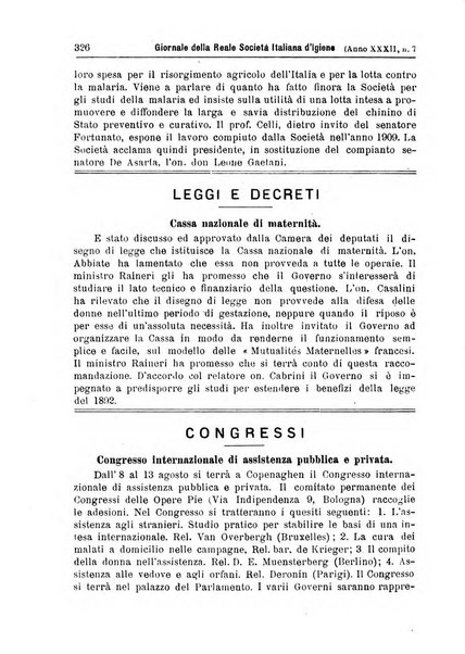 Giornale della Società italiana d'igiene