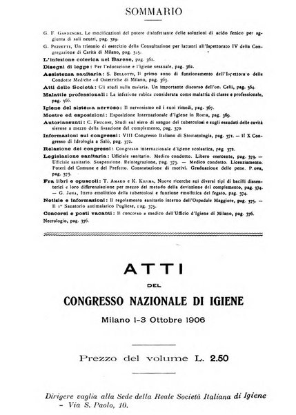 Giornale della Società italiana d'igiene