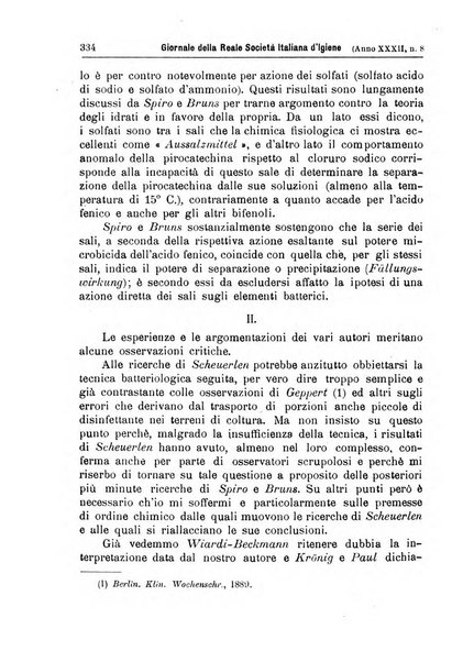 Giornale della Società italiana d'igiene