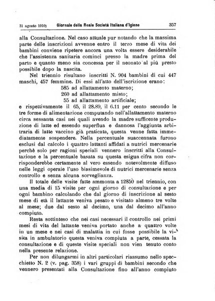 Giornale della Società italiana d'igiene