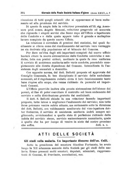 Giornale della Società italiana d'igiene