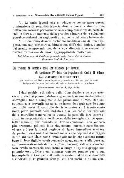 Giornale della Società italiana d'igiene