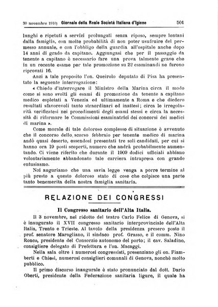 Giornale della Società italiana d'igiene