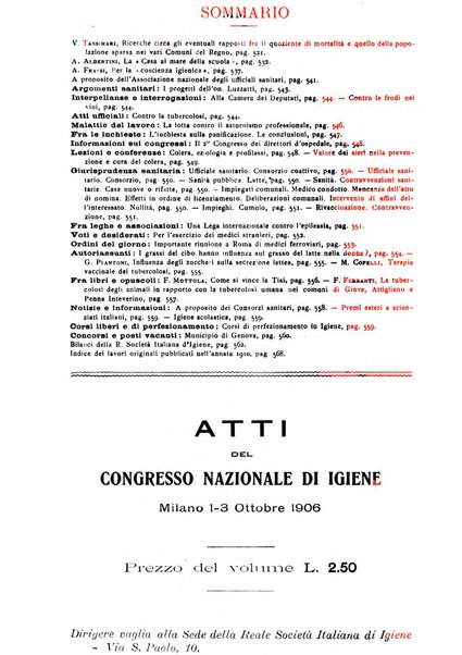 Giornale della Società italiana d'igiene