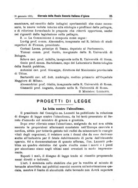 Giornale della Società italiana d'igiene