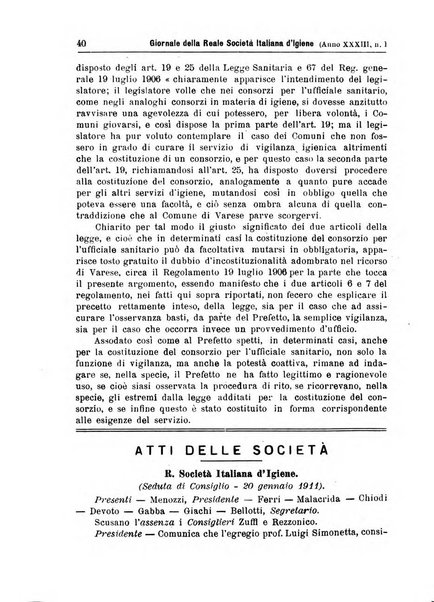 Giornale della Società italiana d'igiene