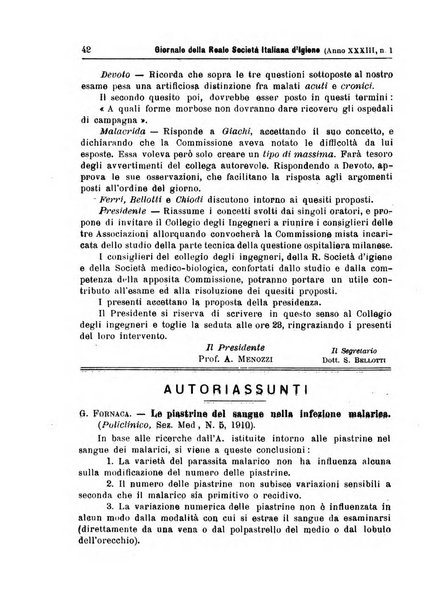 Giornale della Società italiana d'igiene