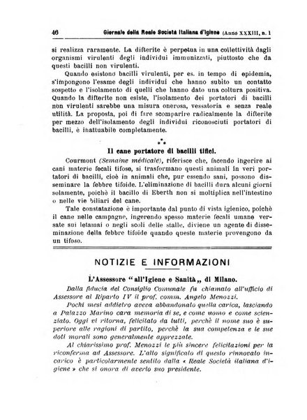 Giornale della Società italiana d'igiene