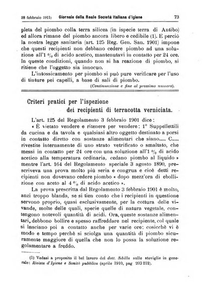 Giornale della Società italiana d'igiene