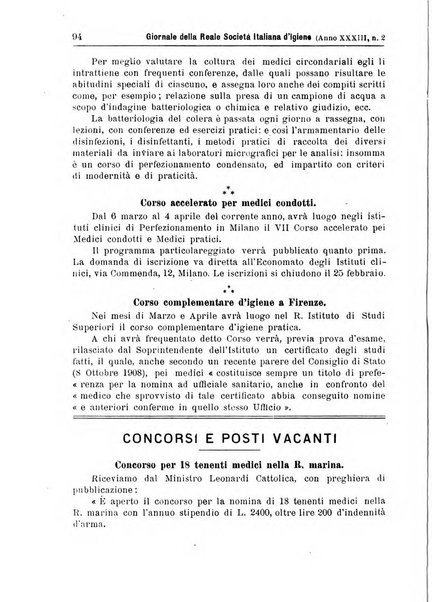 Giornale della Società italiana d'igiene