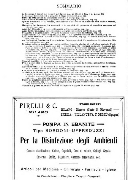 Giornale della Società italiana d'igiene