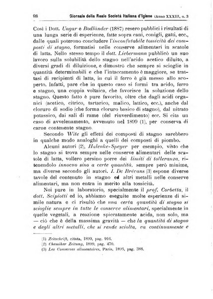 Giornale della Società italiana d'igiene