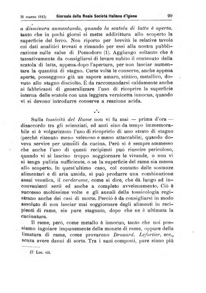 Giornale della Società italiana d'igiene