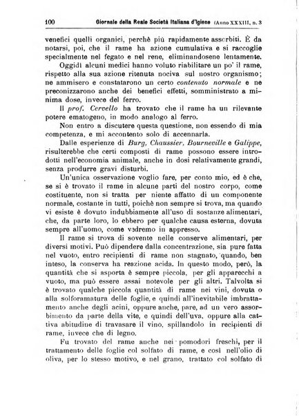 Giornale della Società italiana d'igiene