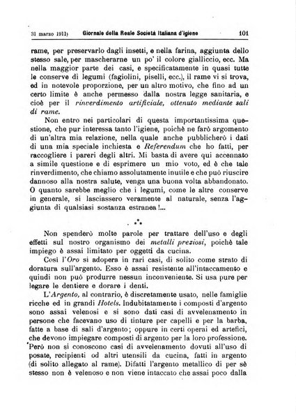 Giornale della Società italiana d'igiene