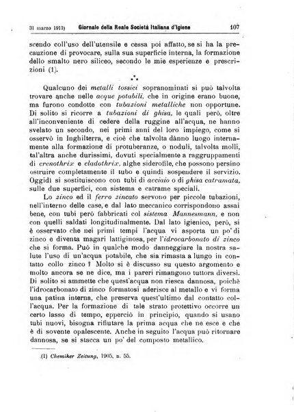 Giornale della Società italiana d'igiene