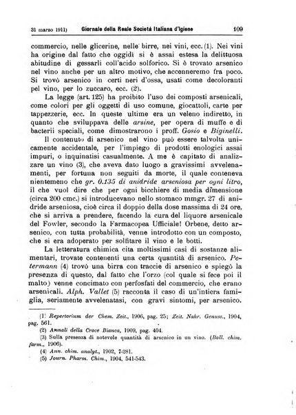 Giornale della Società italiana d'igiene