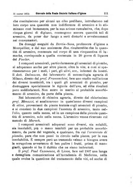 Giornale della Società italiana d'igiene