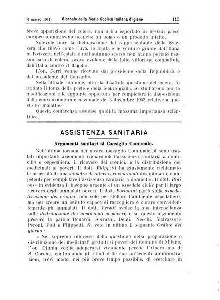 Giornale della Società italiana d'igiene