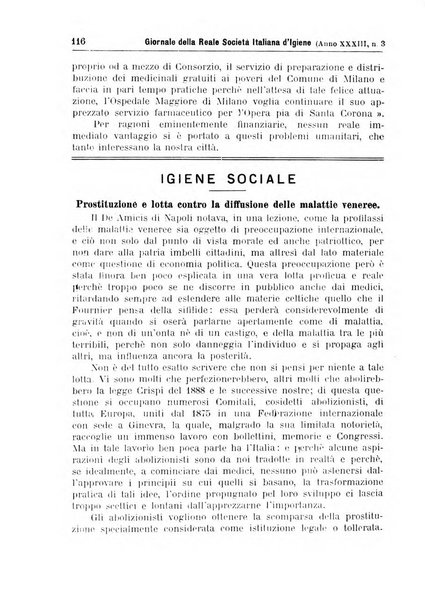 Giornale della Società italiana d'igiene