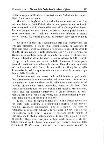 Giornale della Società italiana d'igiene