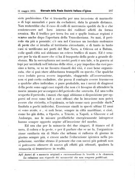 Giornale della Società italiana d'igiene