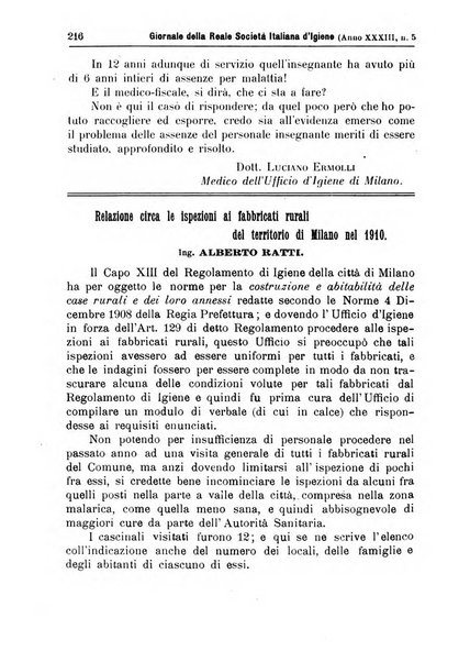 Giornale della Società italiana d'igiene