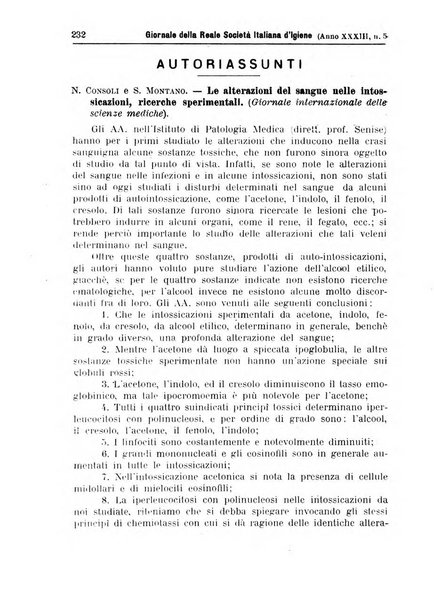 Giornale della Società italiana d'igiene