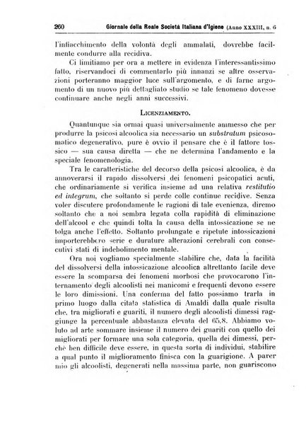 Giornale della Società italiana d'igiene