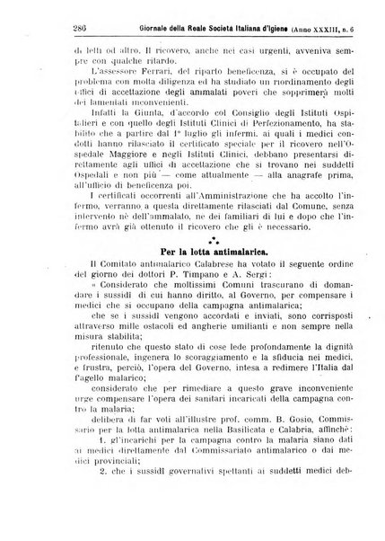 Giornale della Società italiana d'igiene