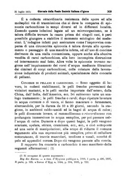 Giornale della Società italiana d'igiene