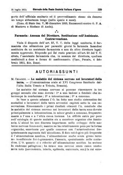 Giornale della Società italiana d'igiene