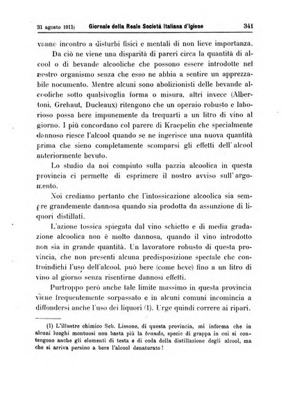 Giornale della Società italiana d'igiene